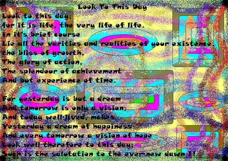 Text on Colorful Background — Yellow