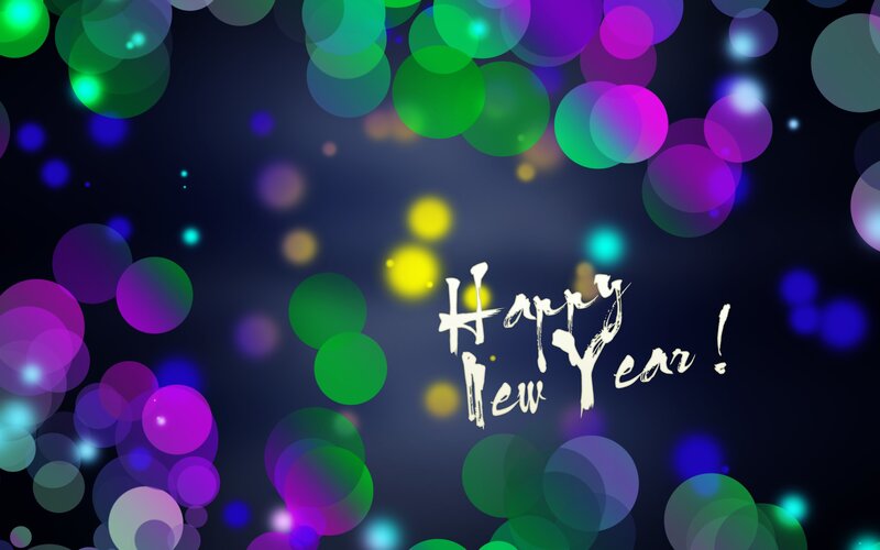Text on Colorful Lights — Green
