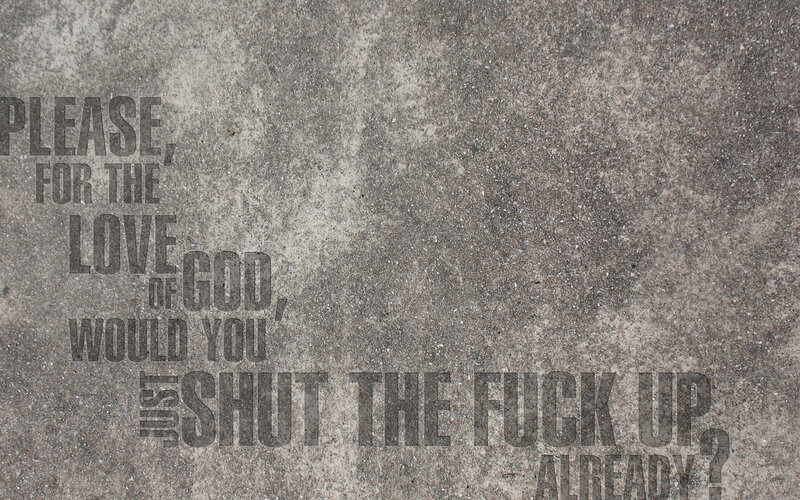 text on concrete wall