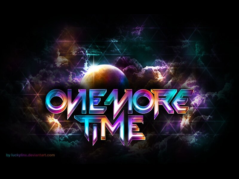 Text on Cosmic Background — Purple