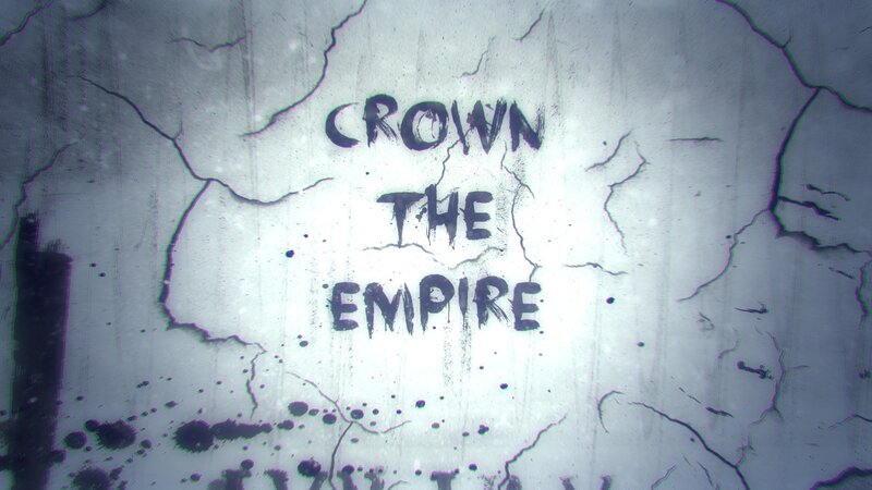 Text on Cracked Wall — White