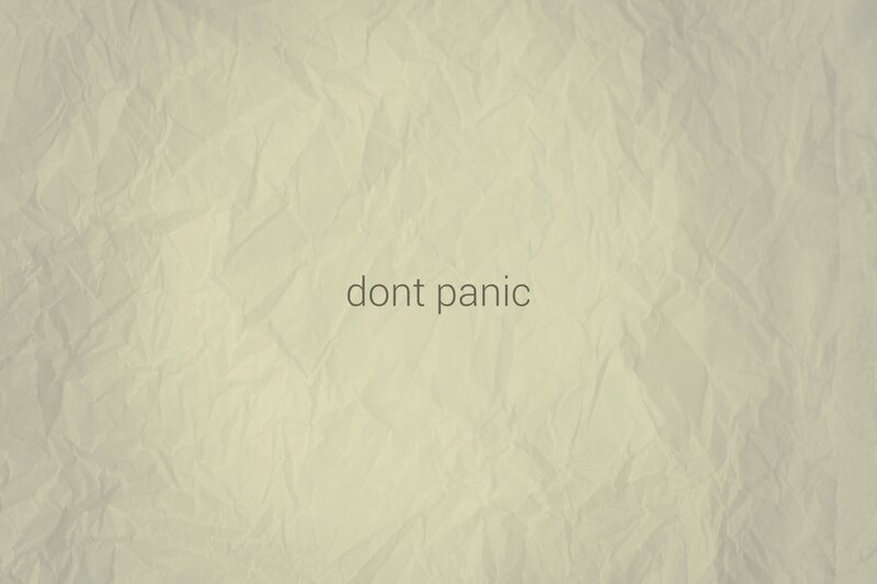 text on crumpled paper