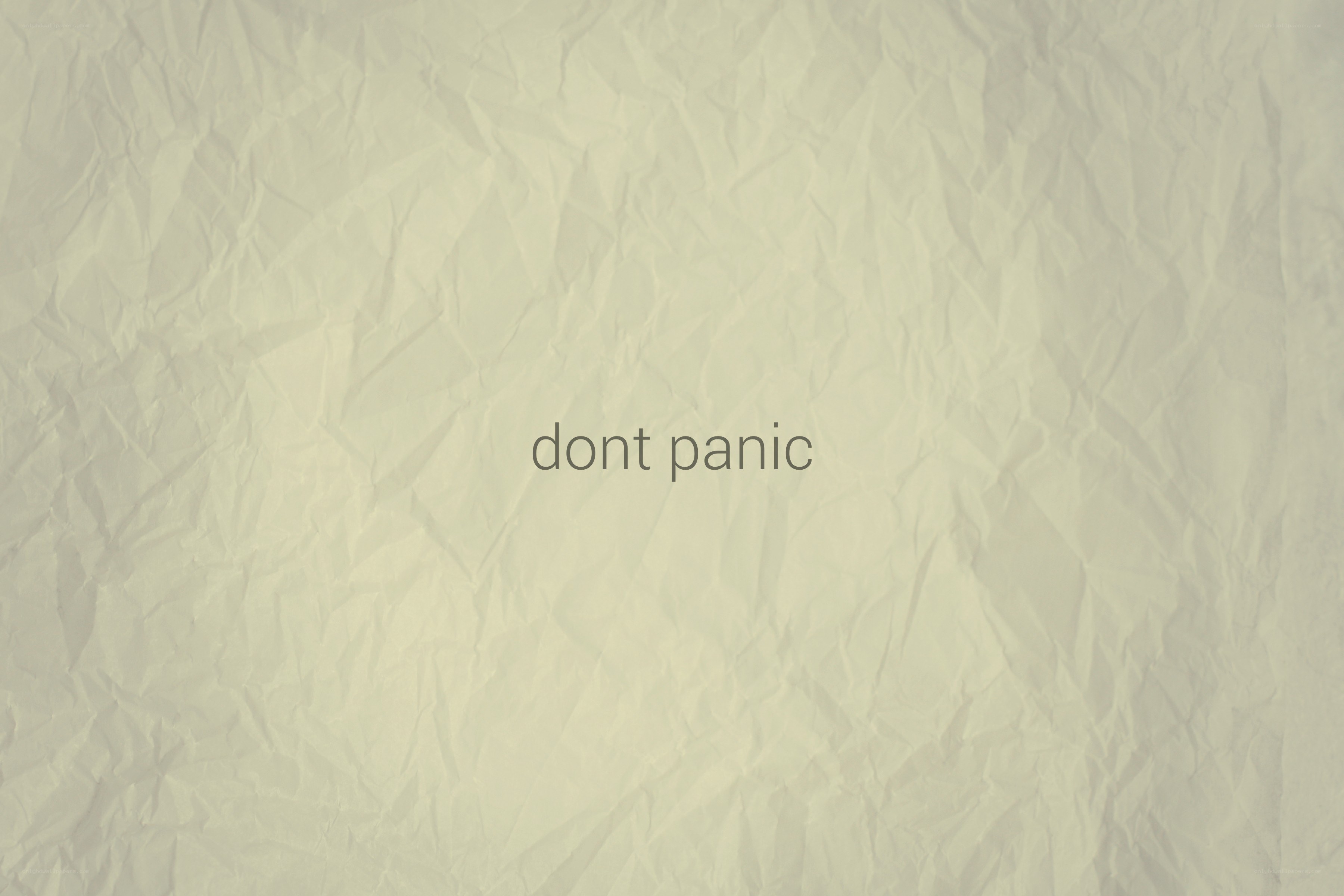 text on crumpled paper