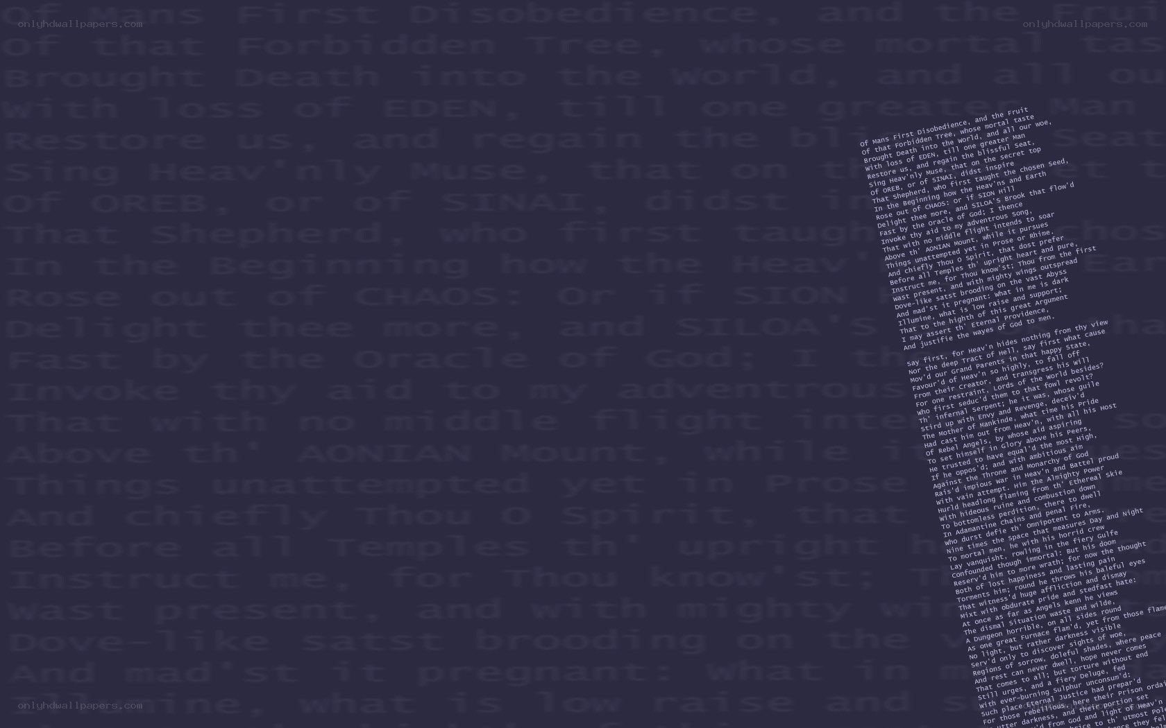 text on dark background