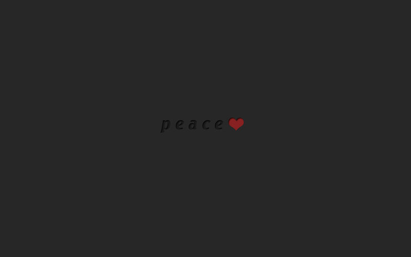 Text on Dark Background — Black, Calm, Minimalist, Heart