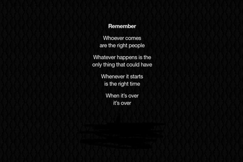 Text on Dark Background — Black, Calm, Minimalist