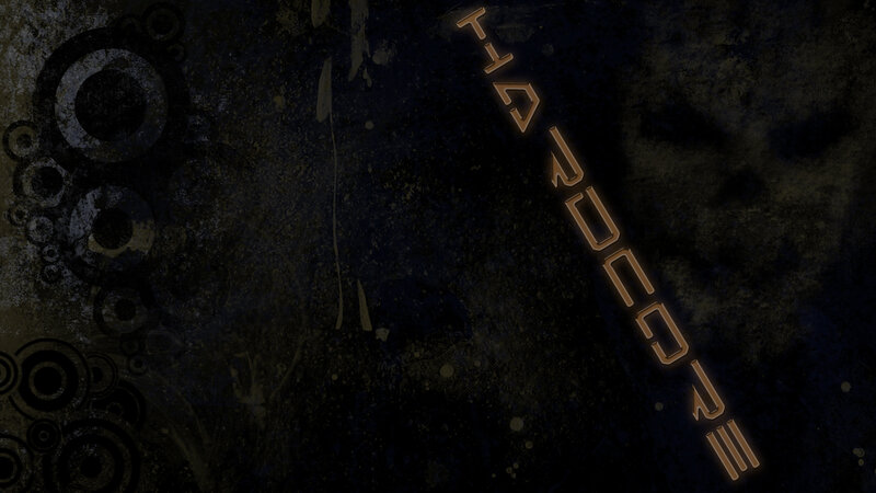 Text on Dark Background — Black, Digital Art, Circles