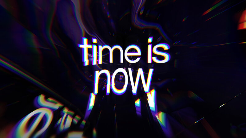 Text on Dark Background — Black, Dramatic, Digital Art, Glitch Effect