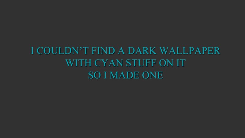 Text on Dark Background — Black, Neutral, Minimalist, Cyan