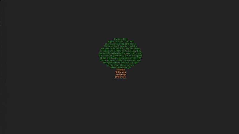 Text on Dark Background — Black, Neutral, Minimalist, Green, Orange