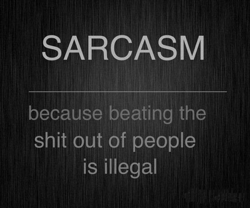Text on Dark Background — Black, Sarcastic