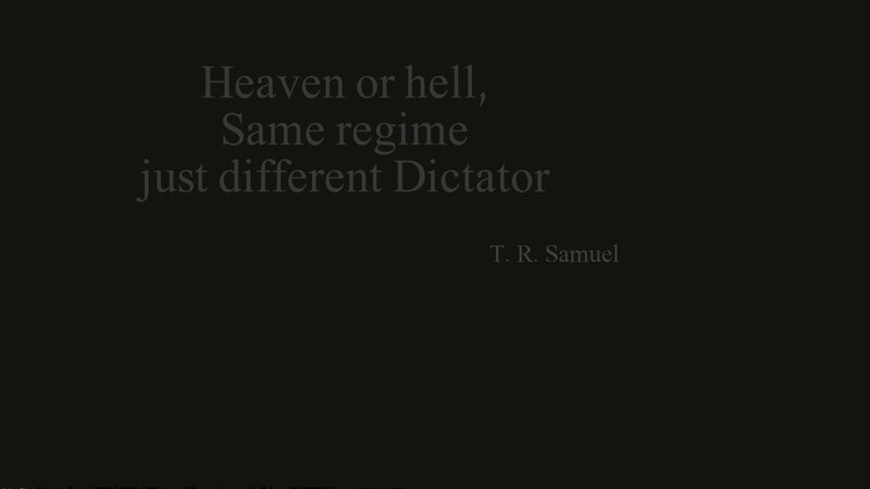 Text on Dark Background — Black, Serious, Minimalist, Quote