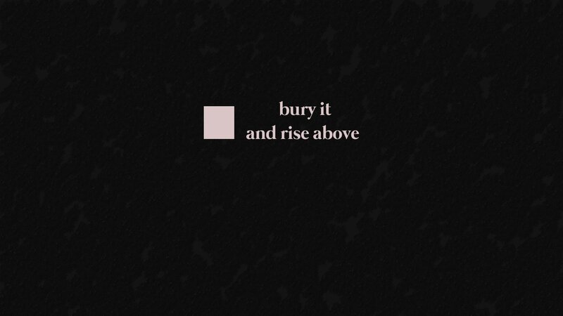Text on Dark Background — Black, Serious, Minimalist, Square