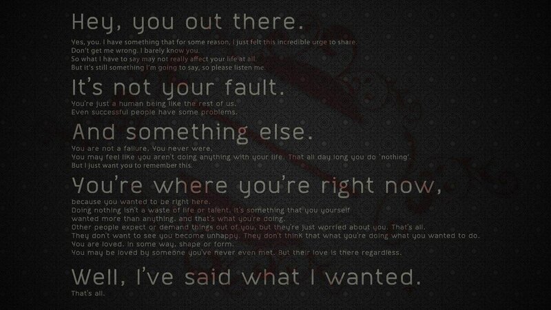 Text on Dark Background — Black, Somber, Digital Art, Dark Pattern