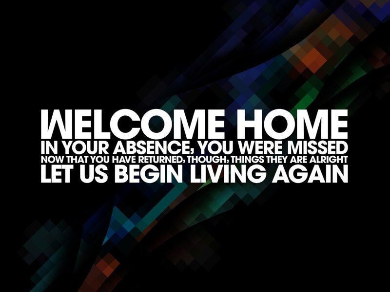 Text on Dark Background — Black, Welcoming