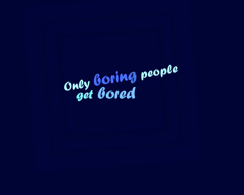 Text on Dark Background — Blue, Calm