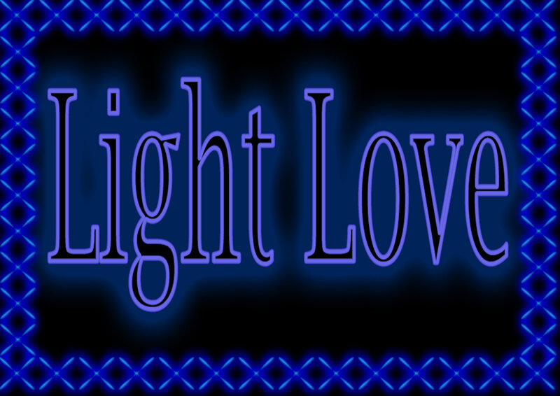 Text on Dark Background — Blue, Digital Art