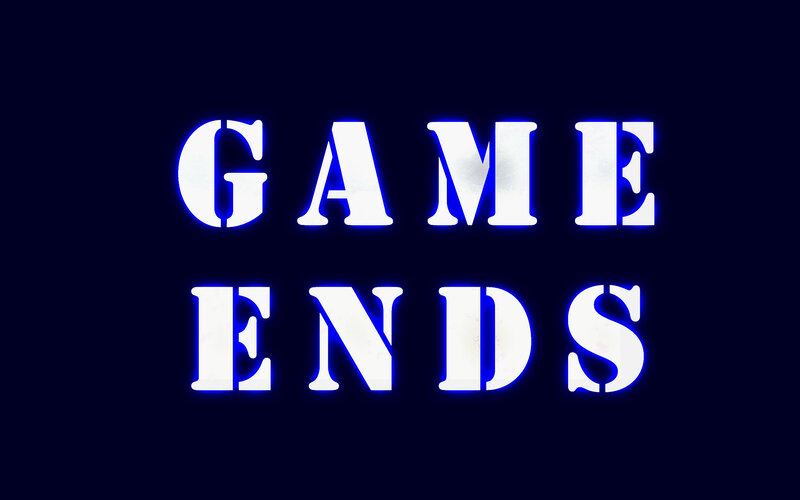 Text on Dark Background — Blue, Dramatic