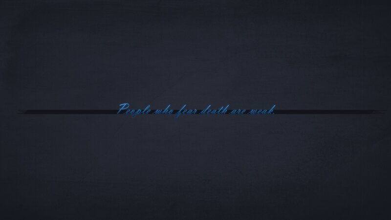 Text on Dark Background — Blue, Serious, Minimalist