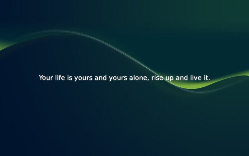 Text on Dark Background — Dark Blue, Calm