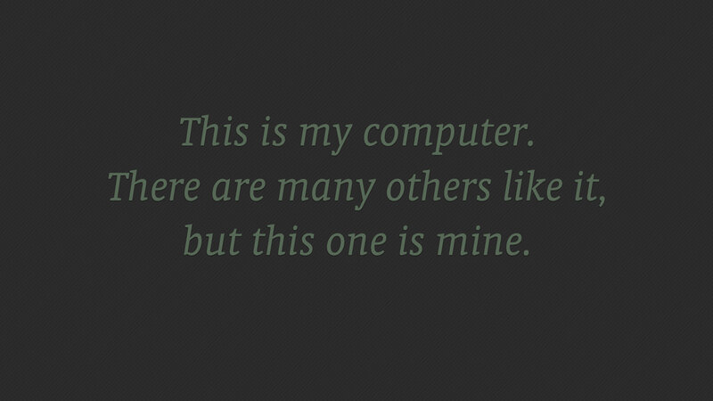 Text on Dark Background — Gray, Black