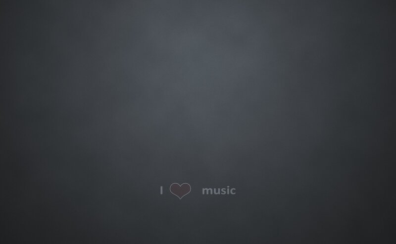 Text on Dark Background — Gray, Calm, Minimalist, Heart Symbol