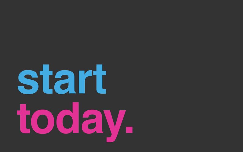 Text on Dark Background — Gray, Motivational, Minimalist, Blue