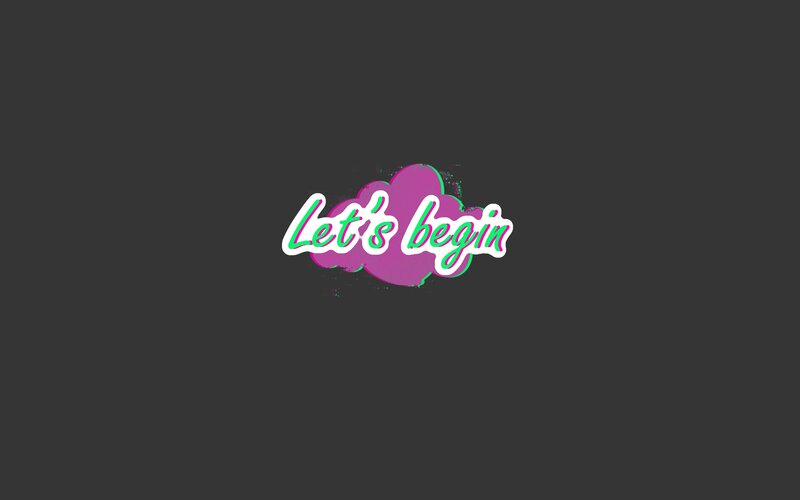 Text on Dark Background — Gray, Playful