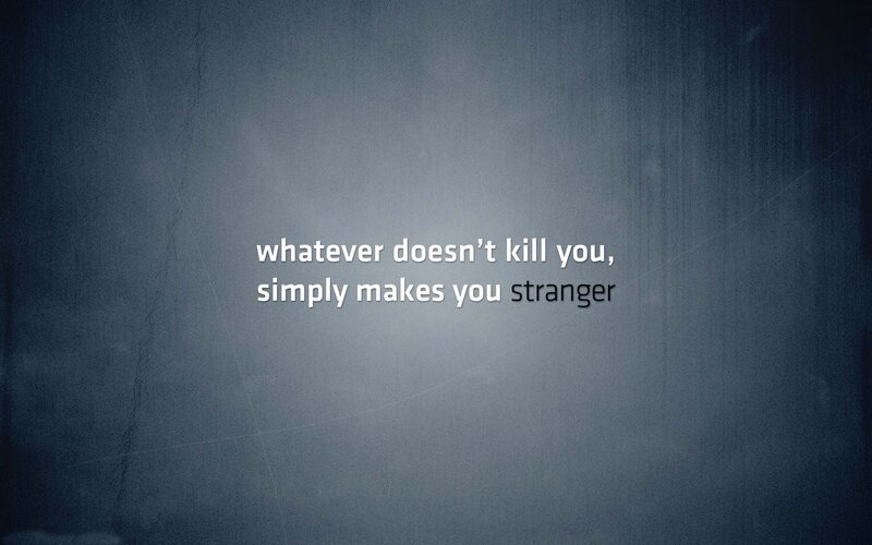 Text on Dark Background — Gray, Somber