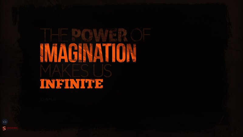 Text on Dark Background — Orange
