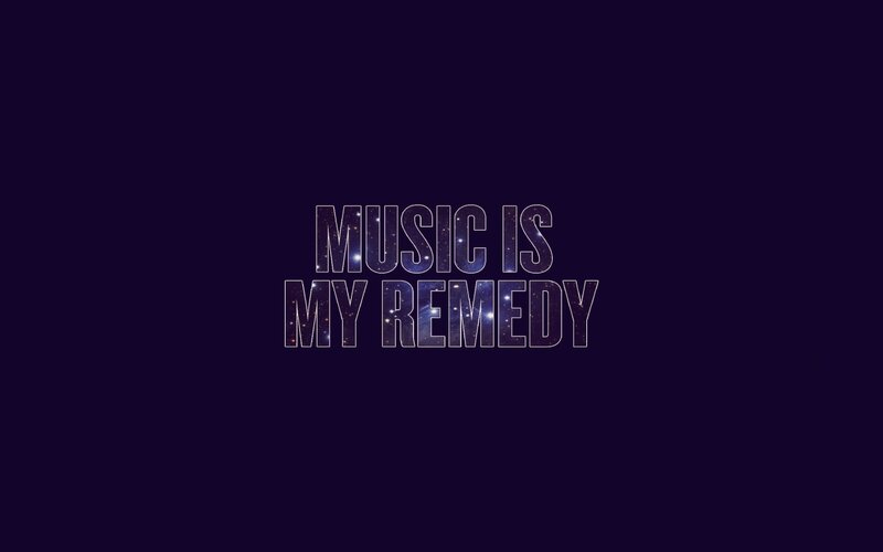 Text on Dark Background — Purple, Calm