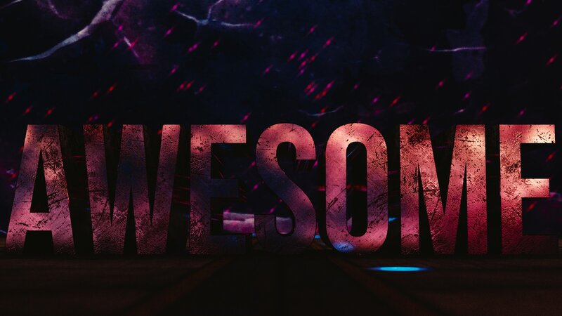 Text on Dark Background — Purple, Dramatic, Night
