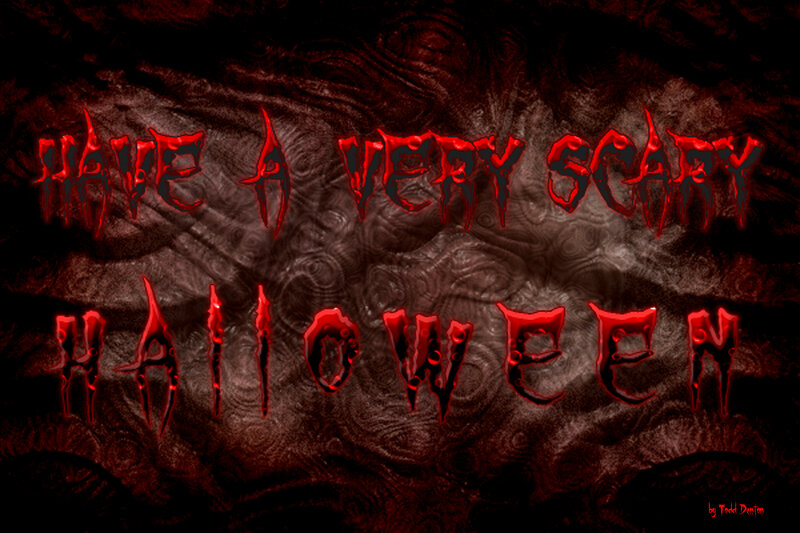 Text on Dark Background — Red