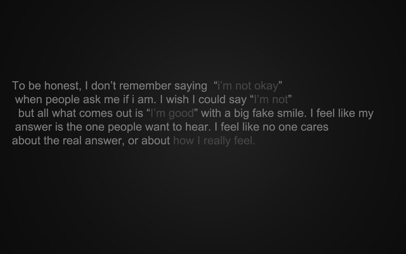 Text on Dark Background — Somber