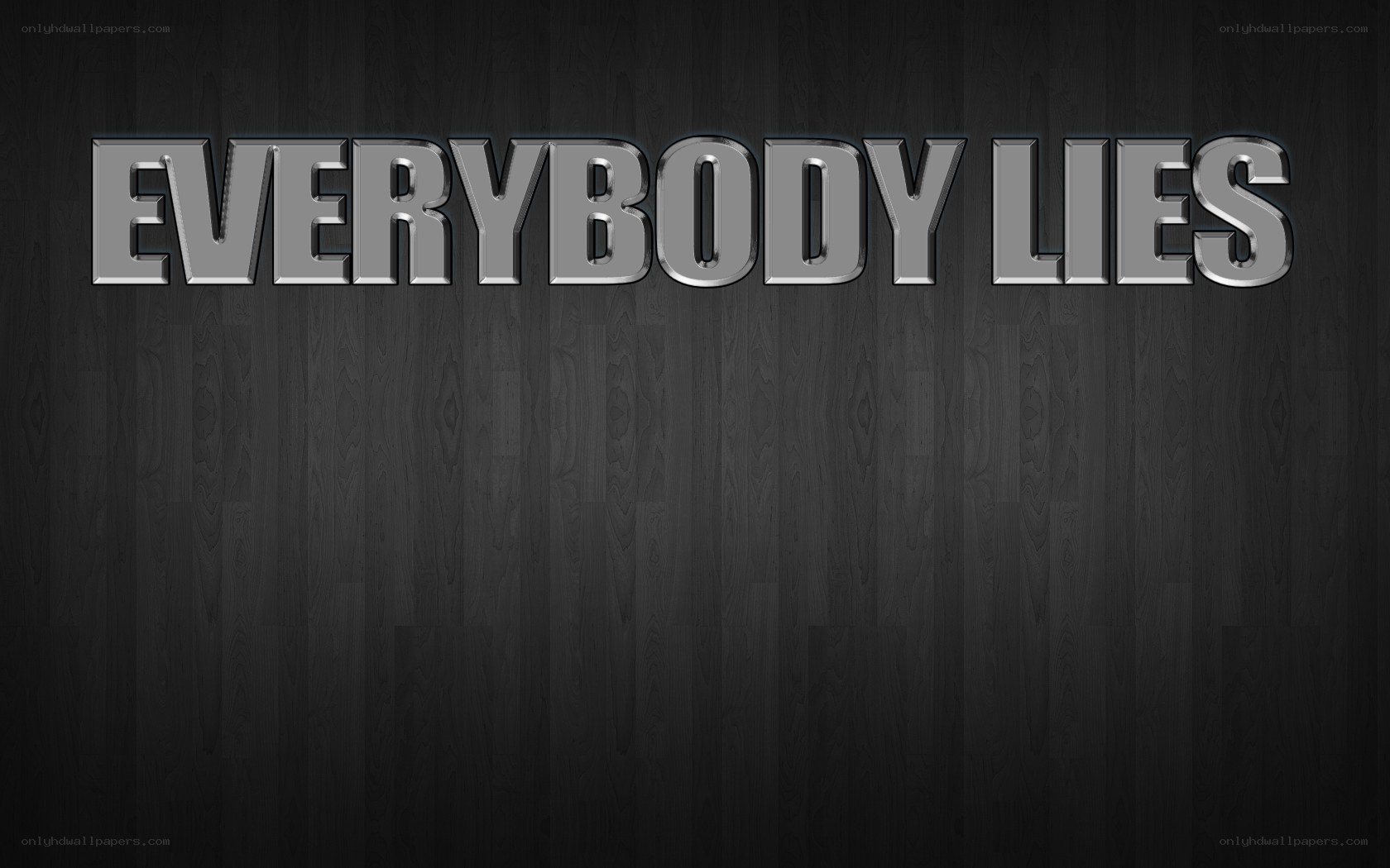text on dark wood background
