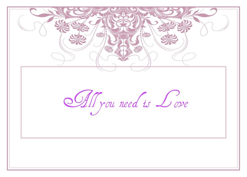 Text on Decorative Card