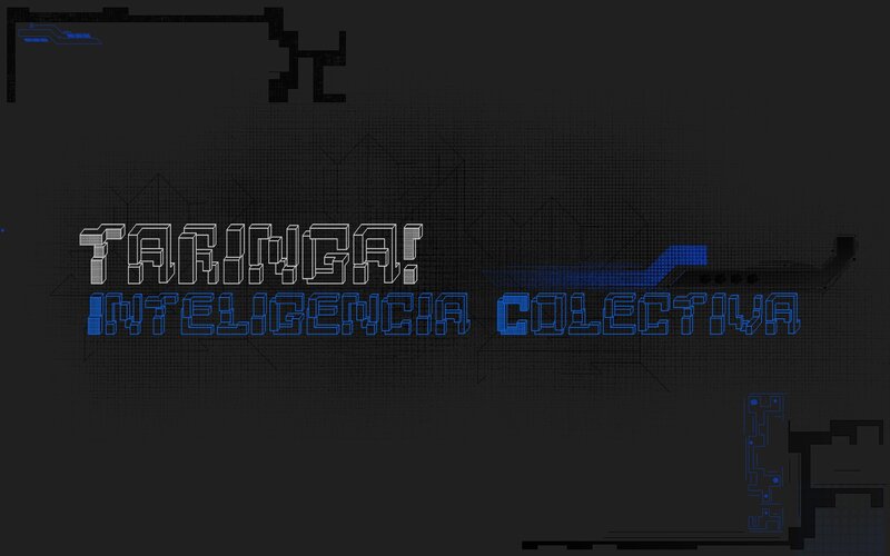 Text on Digital Background — Black