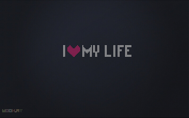 Text on Digital Screen — Black