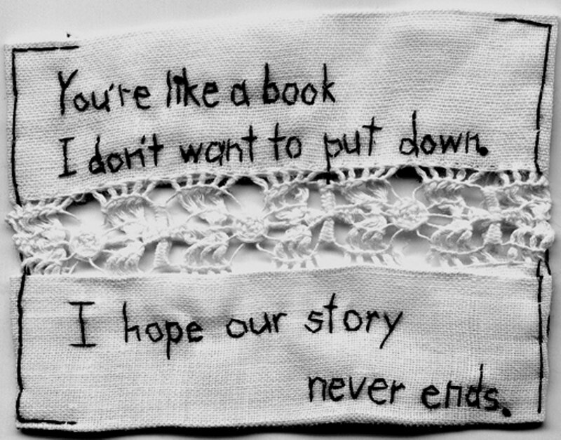Text on Fabric — Black