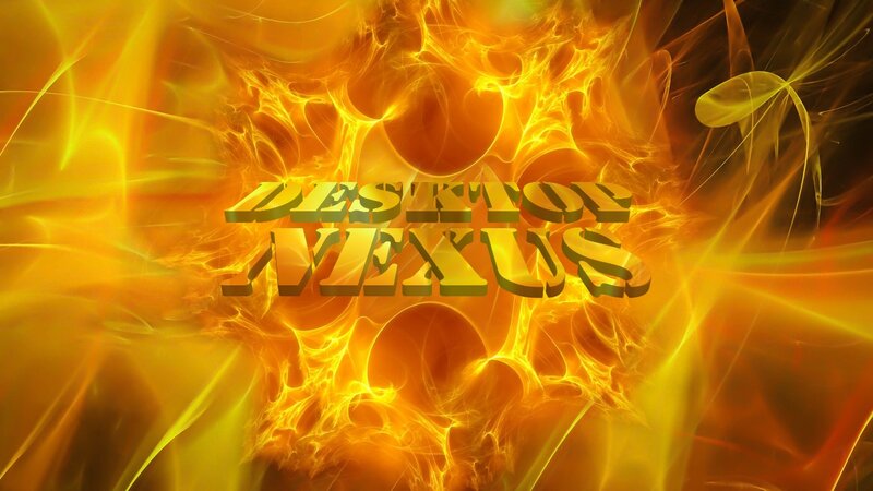 Text on Fiery Background