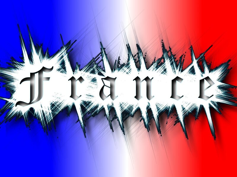 Text on Flag Background