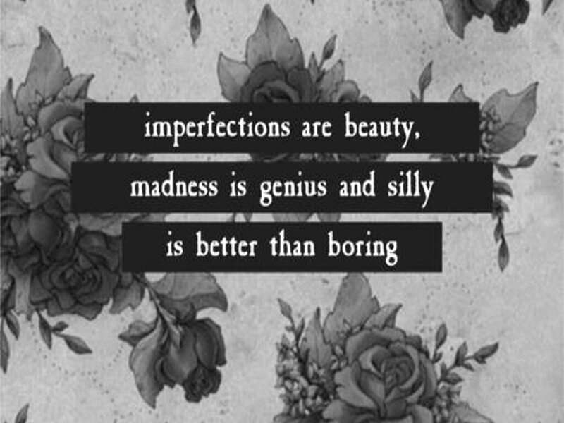 Text on Floral Background — Black