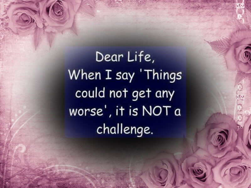Text on Floral Background — Purple