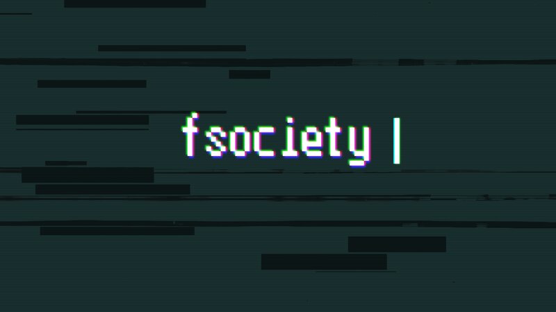 Text on Glitch Screen