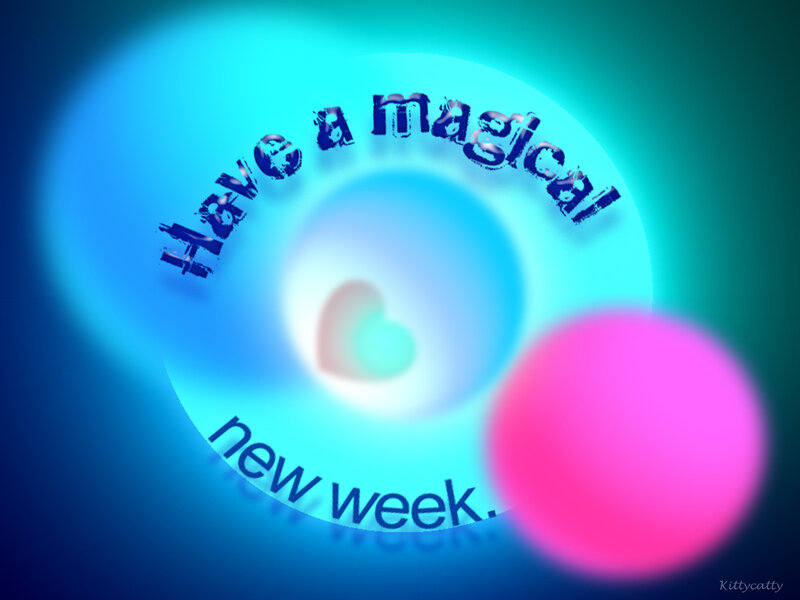 Text on Glowing Circles