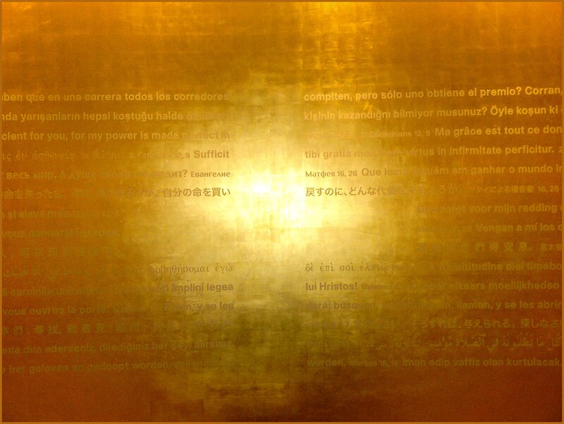 Text on Golden Background