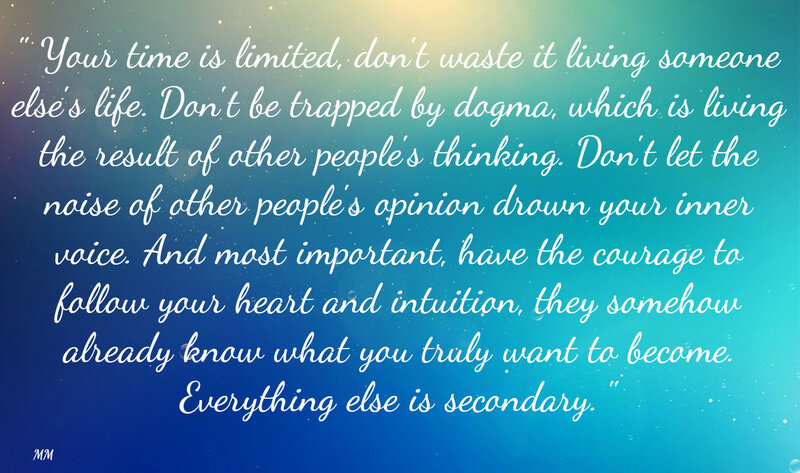 Text on Gradient Background — Blue, Inspirational, Digital Art