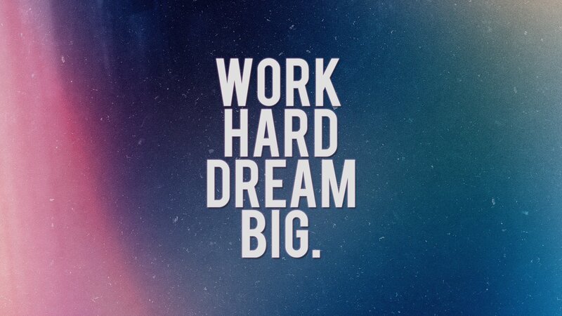 Text on Gradient Background — Blue, Inspirational, Minimalist