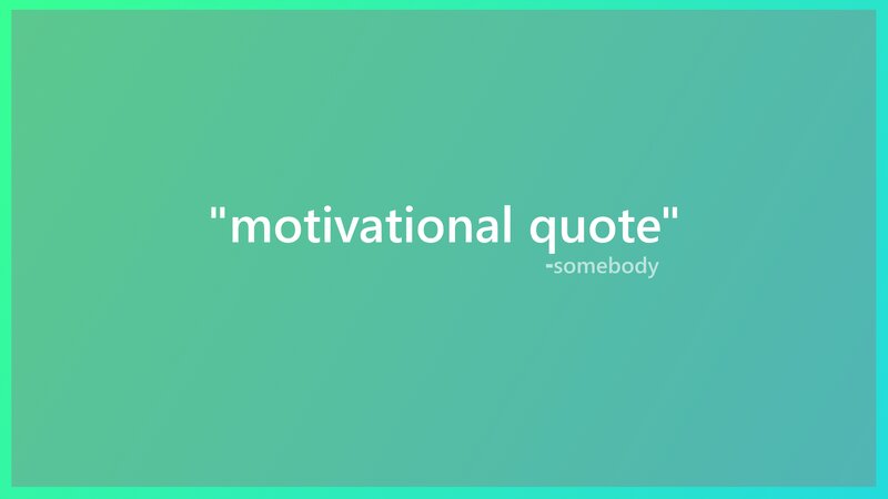 Text on Gradient Background — Green, Calm, Minimalist