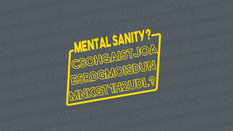 Text on Gray Background — Abstract